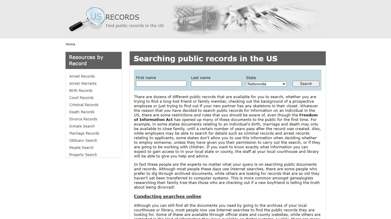 US Records | Easily Find Public Records in the U.S. | US Records